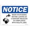 Signmission OSHA Sign, Wash Your Hands Before Leaving In, 10in X 7in Rigid Plastic, 7" W, 10" L, Landscape OS-NS-P-710-L-16865 - alternate 1